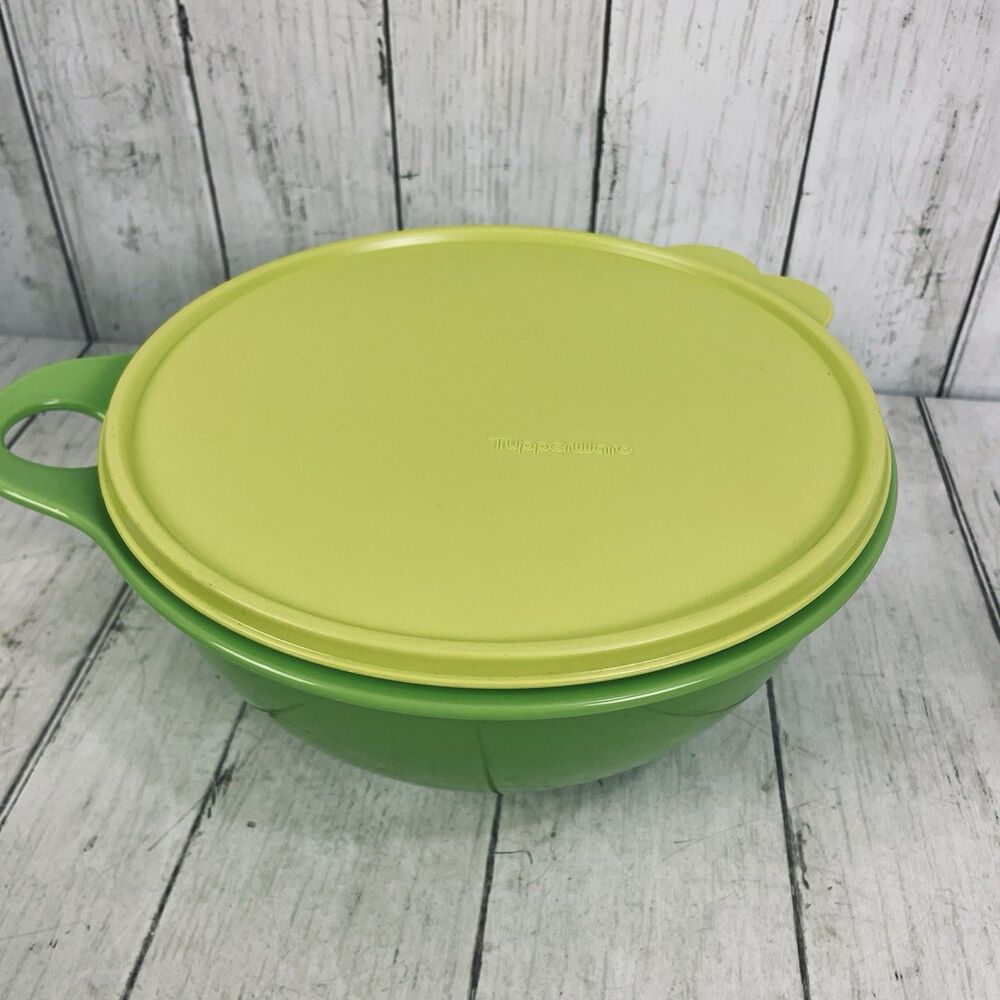 Tupperware That's-a-Bowl 2677-B-3 (12 Cup) 2.75L Yellow/Green